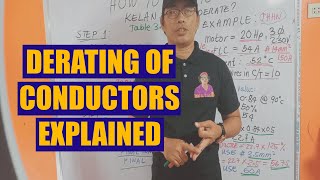 Derating of conductors according to PEC