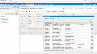 Acumatica Purchase Order Management