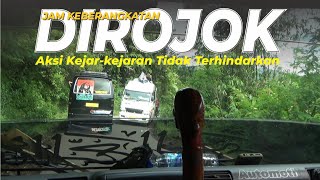 Aksi Kejar - Kejaran Elf Singajaya - Garut di Jalur Sempit - Truk HD Indo #balapan