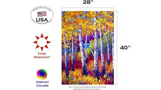 Toland Home Garden Blissful Birches Fall Flag Review