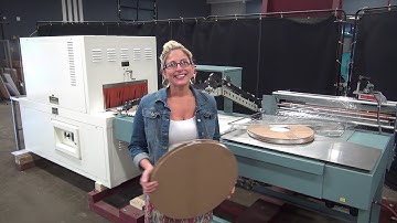 Shanklin L-bar sealer and shrink tunnel