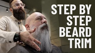 Long Beard Shape Up, Lineup, and Style (Step by Step Tutorial)