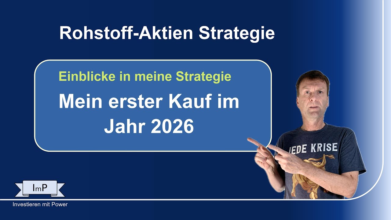 Meine Anlagestrategie - und mein erster Aktienkauf 2026