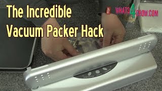 Amazing Vacuum Packer Hack - How to Use Plain Untextured Bags in Your Front-Loading Vacuum Packer!!!