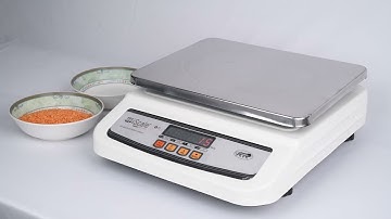 iScale i-02 30kg x 1g Digital Table Top Weighing Scale with Front & Back Display for Kirana shop Etc