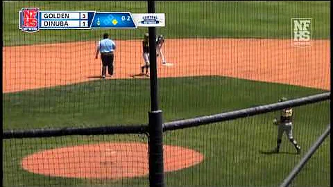 Golden West pitcher Chase Champlin gets a double play in the 1st