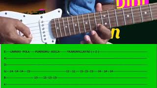 Video thumbnail of "Thai pola   thetri  தாய் போல தேற்றி in guitar  with tabs"