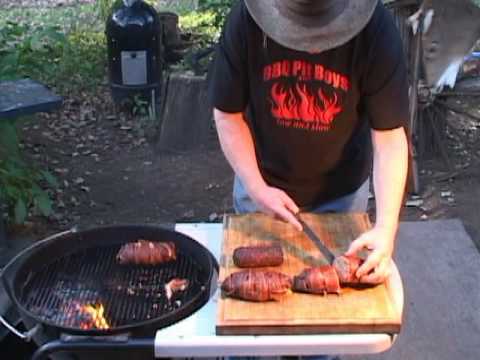 How to grill Pork Bacon Fatty | Recipe | BBQ Pit Boys