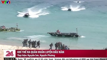 khí thế ra quân huấn luyện đầu năm.