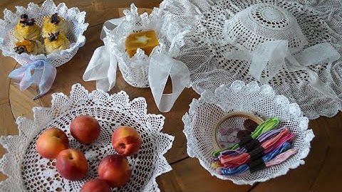 DIY Turn Doilies into Eco Friendly Gift Wrapping, Baskets and more!!