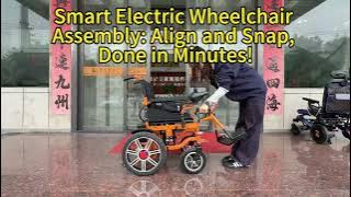 Smart Electric Wheelchair Assembly: Align and Snap, Done in Minutes! #50112 #electricwheelchair