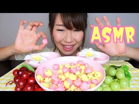 【ASMR】エヴァ弐号機カラーのメレンゲクッキー作って食べる音