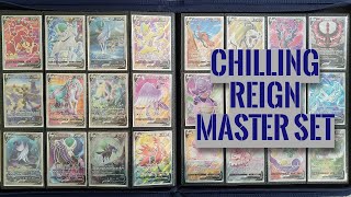 Pokemon Chilling Reign Complete Master Set - 369 Cards with 3 Exclusives - Ice & Shadow Calyrex VMAX