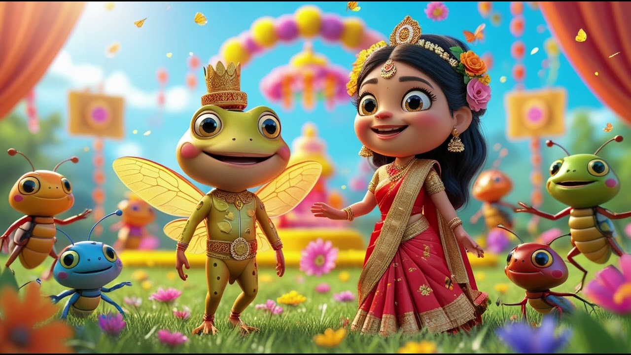 🪄 The Glowing Bug Wedding | Magical Cartoon Love Story 🐞 | Like 👍 Subscribe 🔔 Comment 💬 Share 💖