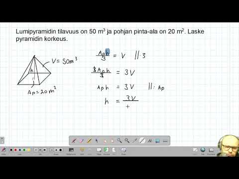 Video: Kuinka Löytää Pyramidin Korkeus