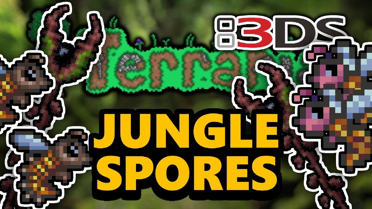 Terraria 3DS - Part 31: JUNGLE SPORES (Nintendo 3DS Playthrough) 