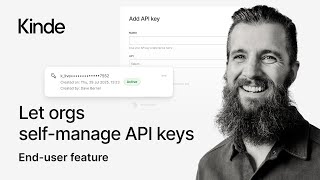Kinde self-serve org API keys