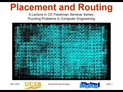 UCSB ECE 1B, Spring 2020, Lecture 2: Placement and Routing - YouTube