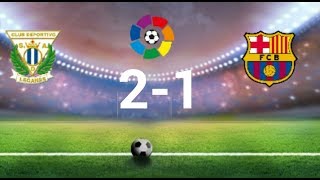 Леганес 2 - 1  Барселона