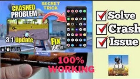 BGMI 3.1 UPDATE CRASH FIX | HOW TO FIX CRASH AND LAG ISSUE IN BGMI 3.1 UPDATE