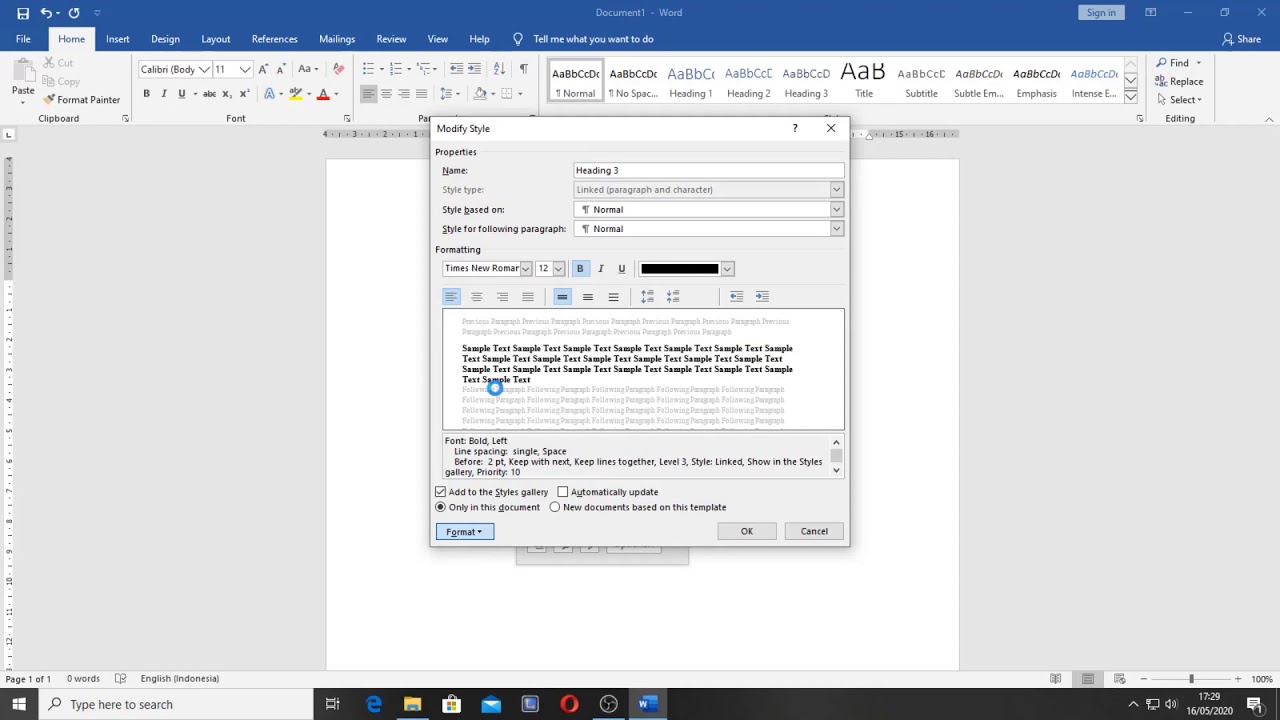 PART 1 CARA MENGATUR MARGIN HALAMAN (LAYOUT, STYLE