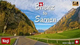 🇨🇭 BRIENZ TO SARNEN 4K DRIVE | Driving around Bernese Highlands in Beautiful Switzerland | #nagiCH