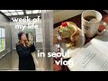 seoul vlog 📹 i love my job lol, planning my europe trip, cafe hopping, life in korea