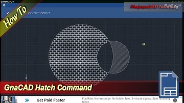 GnaCAD Hatch Command Basic Tutorial For Beginner