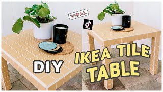 Celebrity I wish I knew this before I made this tile table... | Viral TikTok DIY | IKEA hack | If Only April Wealth