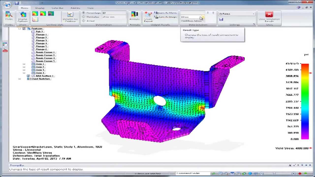 Solid Edge ST6 - simulazione ottimizzata (EN) - YouTube