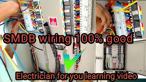 electrical SMDB wiring #smdb dressing electrician for you learning video 