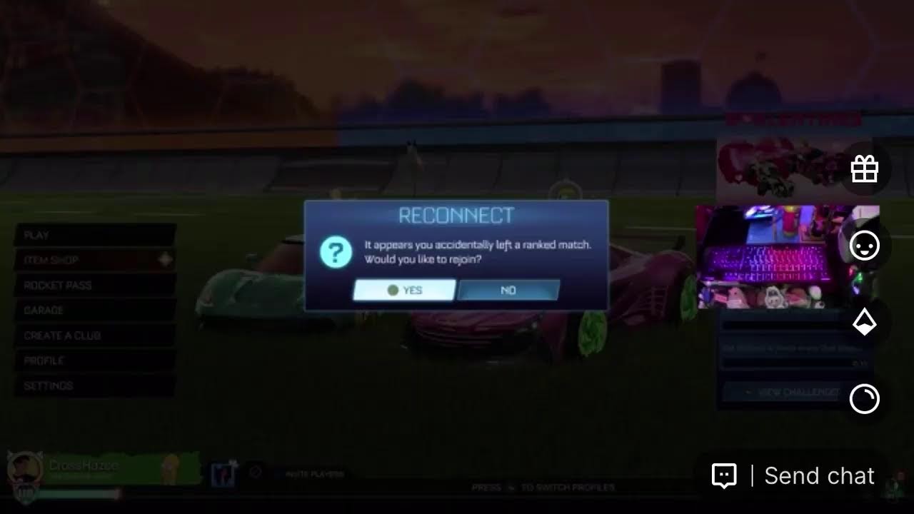 🔴 Rocket League Season 21 Multiplayer 1.8 👀 Hand Camera . Game Audio Only ✔️