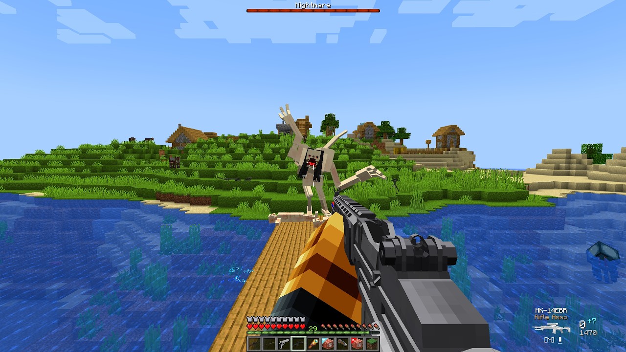 I DEFENDED a Village From Monsters in Minecraft! - YouTube