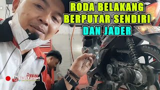 YAMAHA MIO J TIDAK BERTENAGA DAN RODA BELAKANG BERPUTAR TERUS SAAT LANGSAM