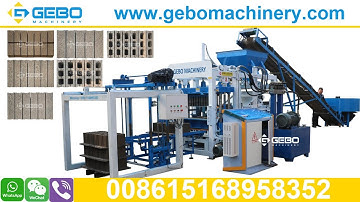 Automatic hydraulic QT4-18 hollow solid block moulding making machine  Acca Kumasi Asamankese Ghana