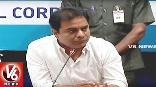 Minister KTR Review Meet With GHMC Officials On Sanitary And Damaged Roads In Hyderabad | V6 News