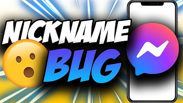 How to Fix Messenger Nickname Bug ✅ Easy
