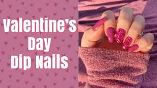 Valentine&#39;s Dip Nails | Risen Legacy Valentine&#39;s Day Collection | Stamping on Dip Nails