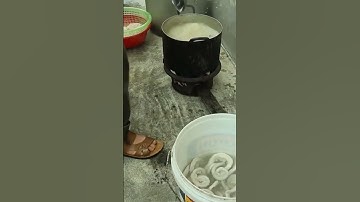 Boiled pork intestines - rural cuisine dish