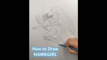 How to Draw HAWKGIRL #frankchoartist #dccomics #hawkgirl #superman #drawing #sketch #sketching #art