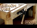 Installing a BENCH FACE VISE  (HV516)  and woodturning a HANDLE