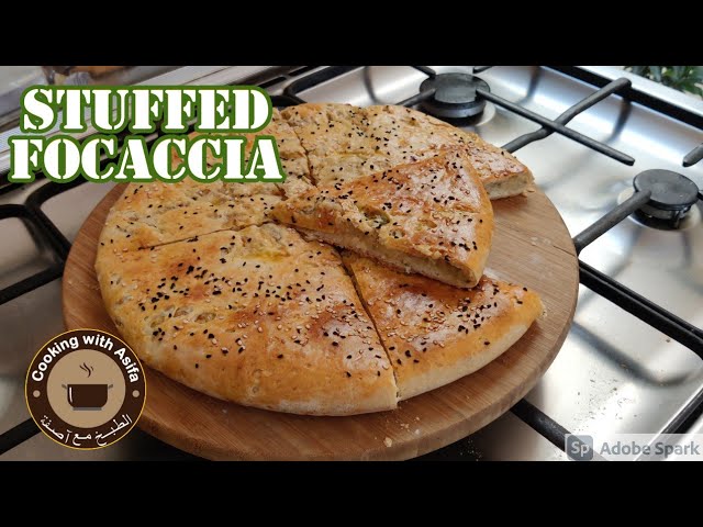 Stuffed focaccia recipe, Cheesy & Yummy 