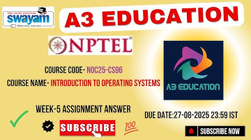 NPTEL Introduction to Operating Systems Week 5 Assignment Answers | noc25-cs94 | IIT Madras