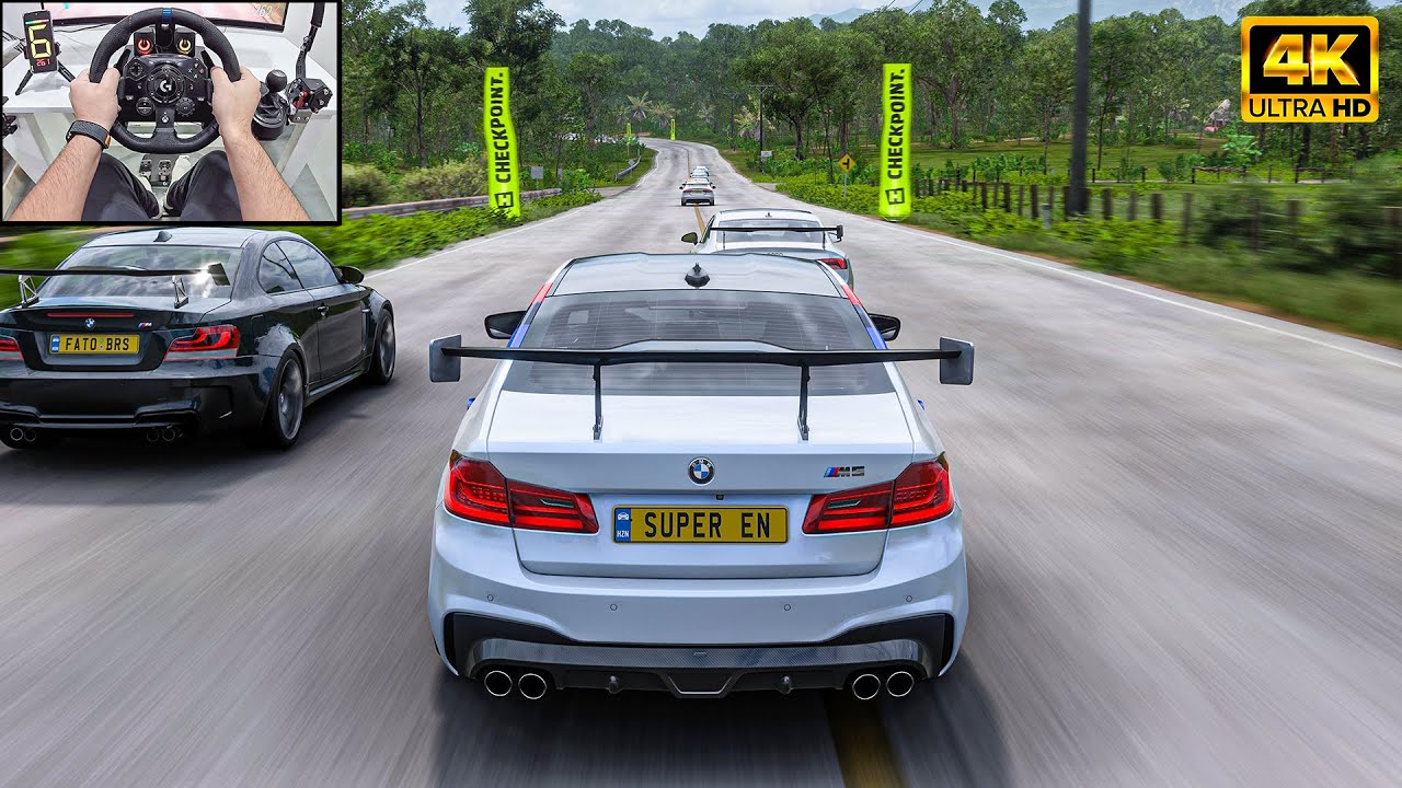 BMW M5 F90 VS Supercars - Forza Horizon 5 | Logitech G923 Steering Wheel