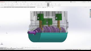 Simulación de un Motor de Combustión Interna de 4 tiempos en Solidworks screenshot 5