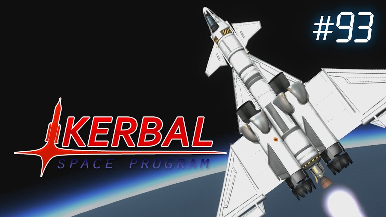 Kerbal Space Program Ep93 - Returning to Space Planes - In this episode I try making a space plane capable of docking to my space station.