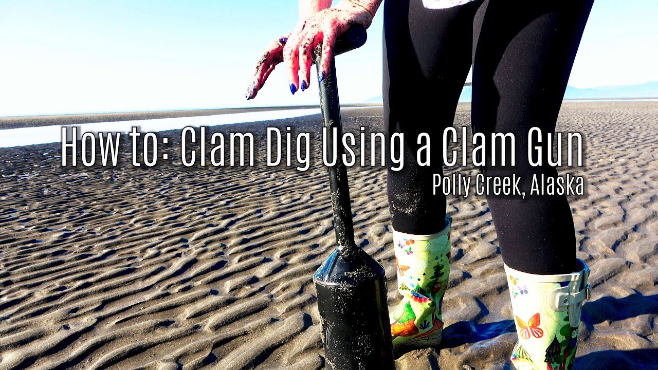 How to Clam Dig Using a Clam Gun in Alaska Geoff Oliver YouTube