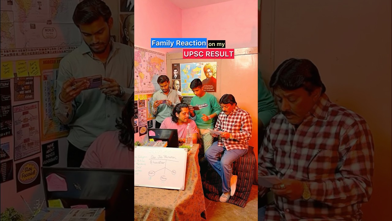 My Family Reaction on my UPSC result 🙏🙏 