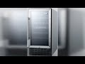 Overview: Summit SWC182ZCSS 18"" Dual Zone Built-In Wine Cellar with 28 Bottle Capacity Factory ...