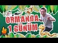 ISSIZ ORMANDA BİR GÜN HAYATTA KALMAK !! (EVİM BAŞIMA YIKILDI !!)